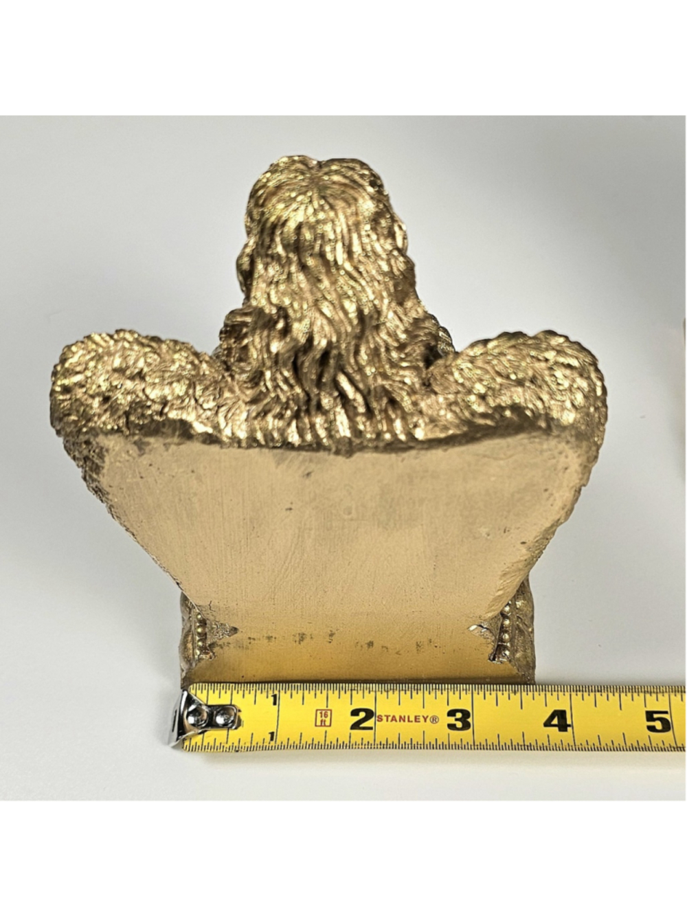 Vintage 1996 CBK Ltd Gold Reading Angels Bookends Pair Heavy Solid Resin Decor - Picture 8 of 12